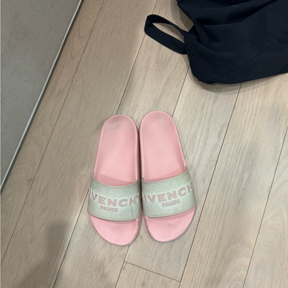 Givenchy Pink Rubber Slides